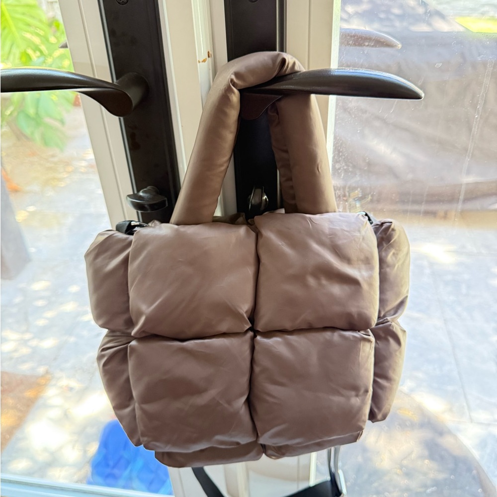 Brown Quilted Women's Bag